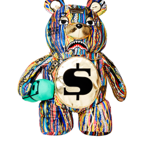 THE GOLDEN AGE MONEYBEAR TEDDYBEAR BACKPACK