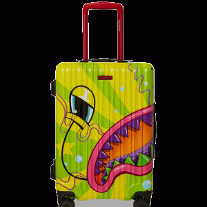 SLIME DIME SHARKNAUTICS HARDSHELL CARRY-ON LUGGAGE