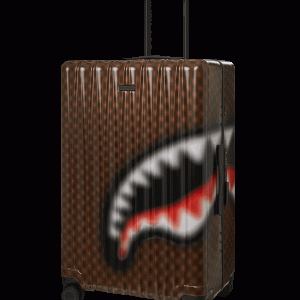 SHARKS IN PARIS BLUR EFFECT FULL SIZE LUGGAGE