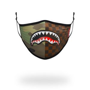 KIDS FORM FITTING MASK: CHECKS & CAMO
