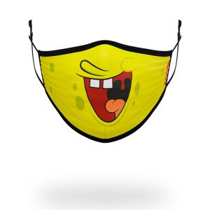 ADULT SPONGEBOB SMILE FORM FITTING FACE-COVERING