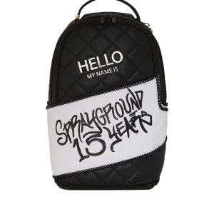HELLO MY NAME IS 15 YEARS QUILTED BACKPACK (SUPER RARE)