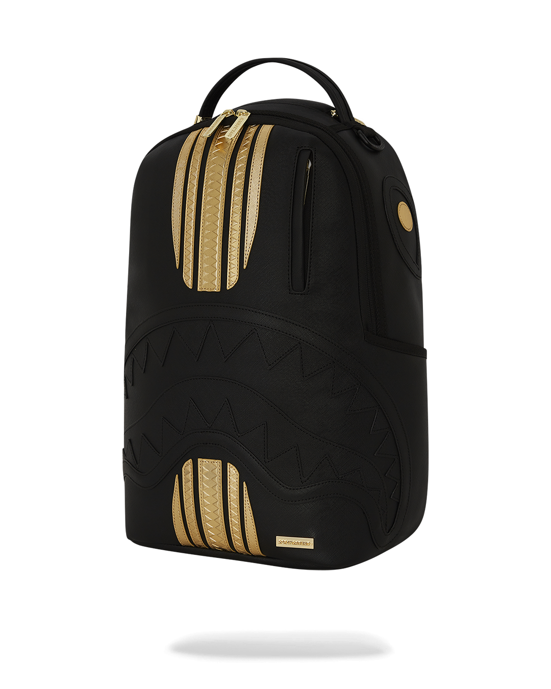 GOLD AND BLACK RACING STRIPES BACKPACK - Image 9
